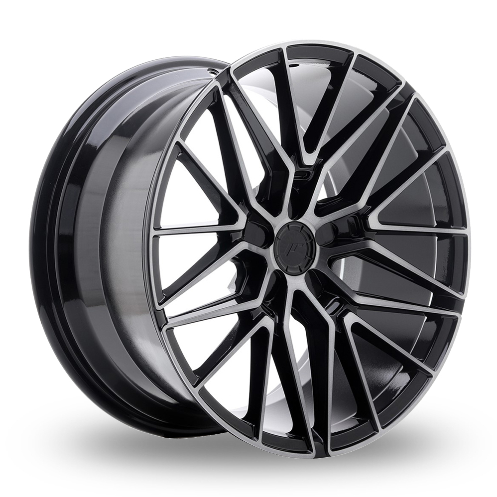 Japan Racing JR38 (8.5x19) Black Machined Tinted Face Alloy Wheels