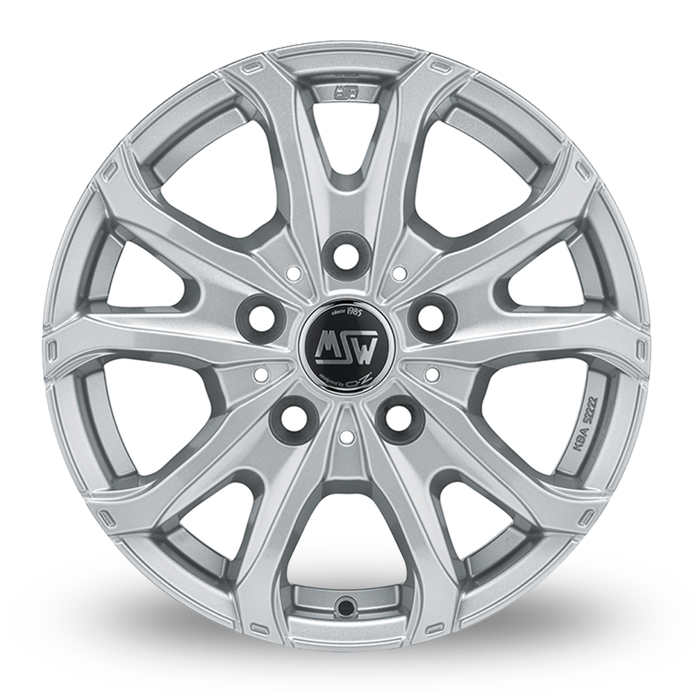16" MSW (by OZ) 48 VAN Silver Alloy Wheels
