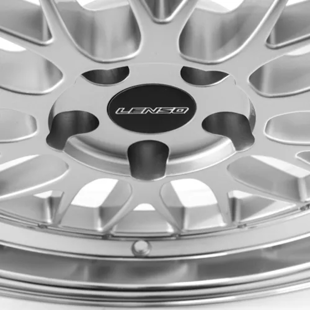 17" Lenso XLM Gloss Silver Polished Alloy Wheels