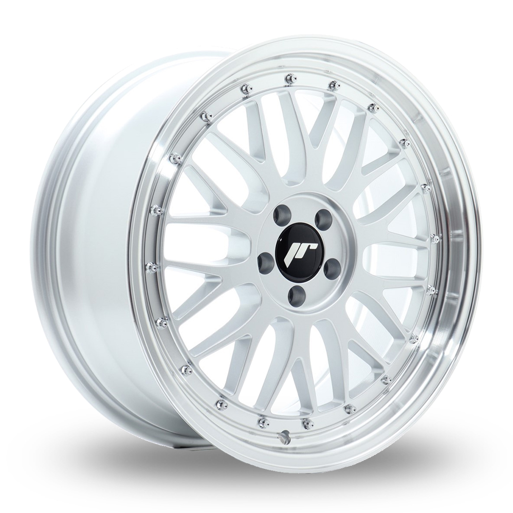 Japan Racing JR23 (8.5x18) Hyper Silver Machined Lip Alloy Wheels