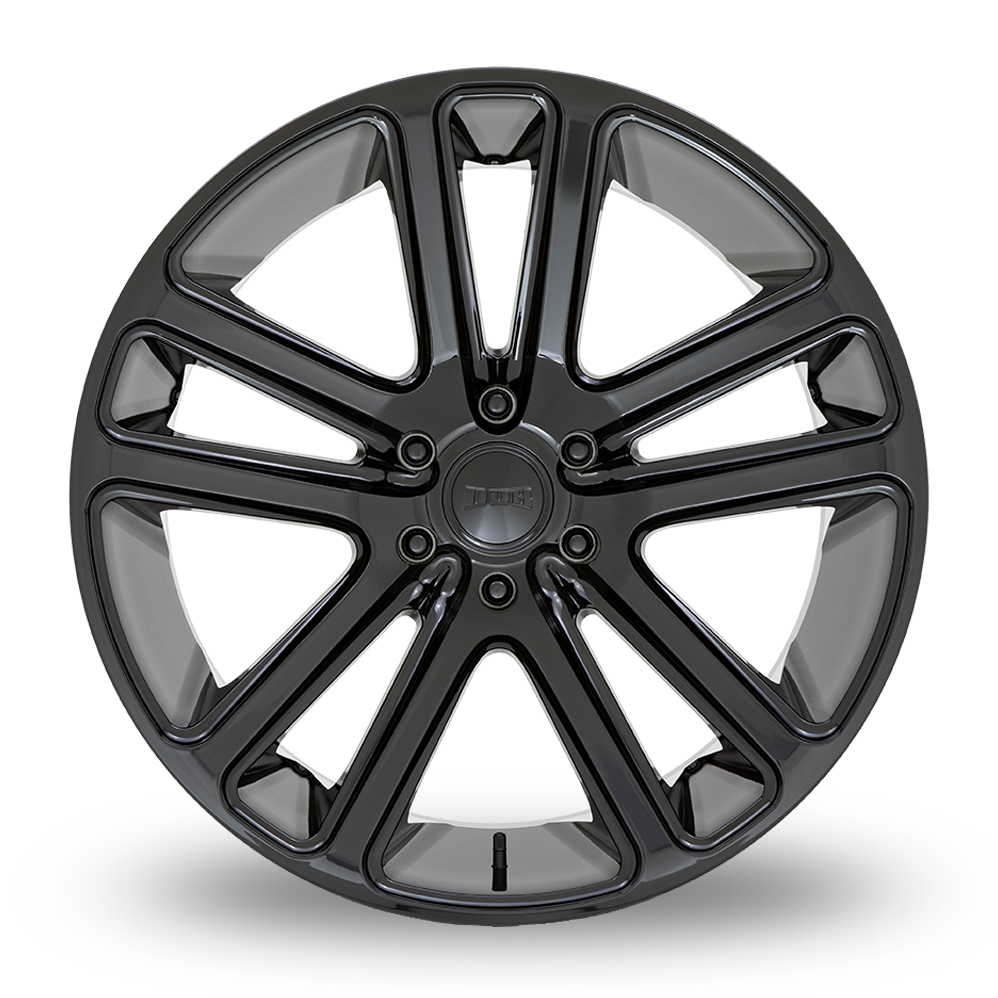 24" DUB S256 Flex Gloss Black Alloy Wheels