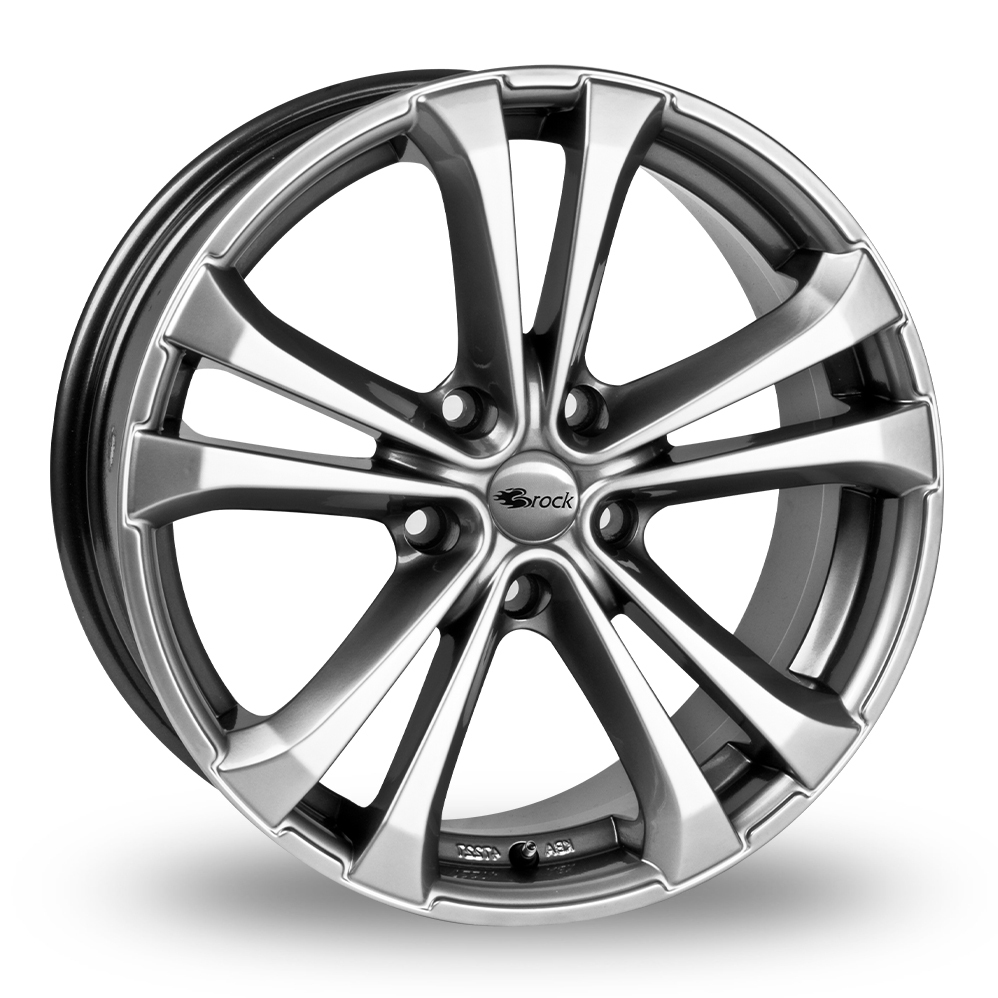 8x19 5x108 ET38 RC Design RC17 (Chromsilber Lackiert) (72.6cb) (770kg Load) (13.3kg Weight) (60d Seat) (DE) Alloy Wheels