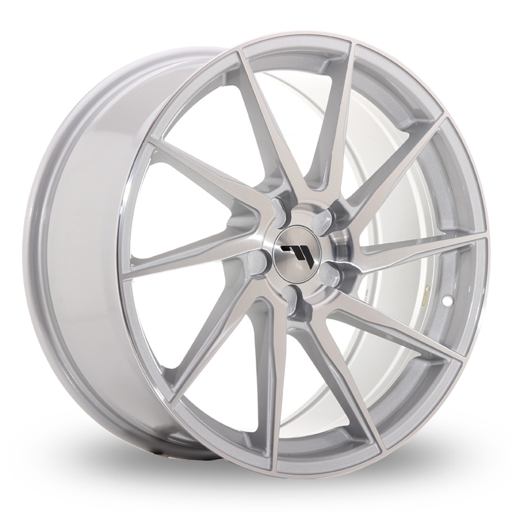 Japan Racing JR36 (9x19) (Custom Fitment) Silver Machined Face Alloy Wheels