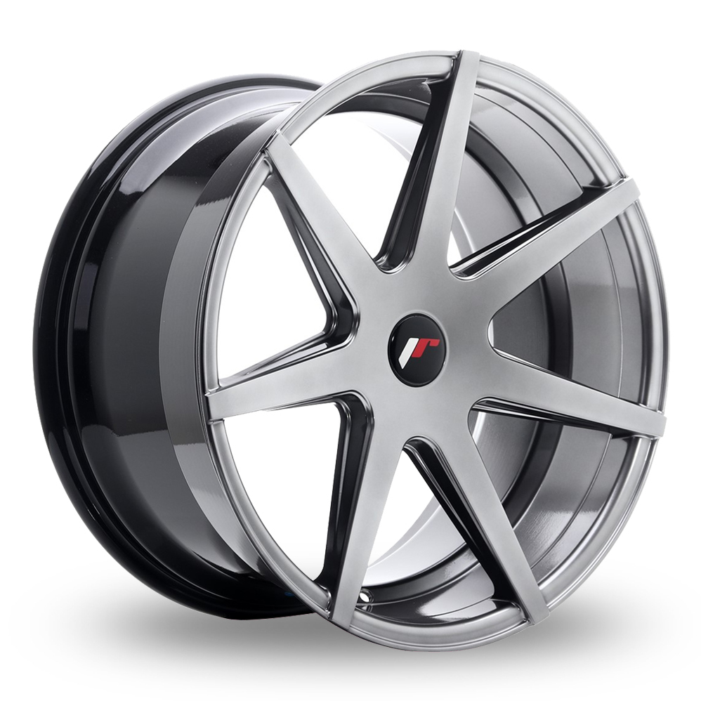 Japan Racing JR20 (10x20) (Custom Fitment) Hyper Black Alloy Wheels