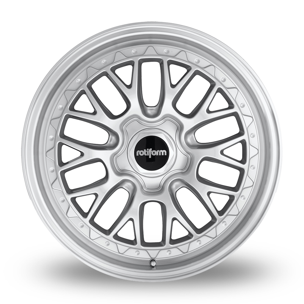 18" Rotiform R155 LSR (EU Warehouse) Gloss Silver Machined Alloy Wheels