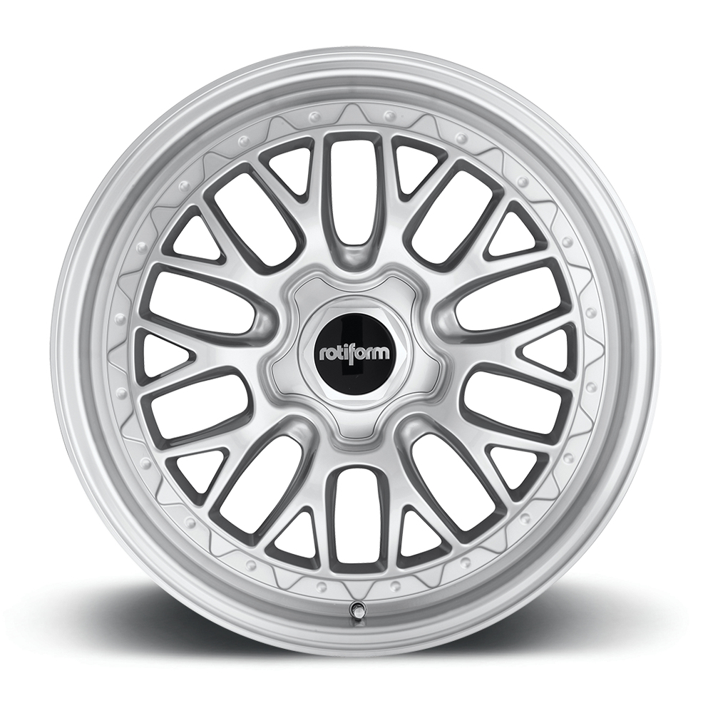 18" Rotiform R155 LSR Gloss Silver Machined Alloy Wheels