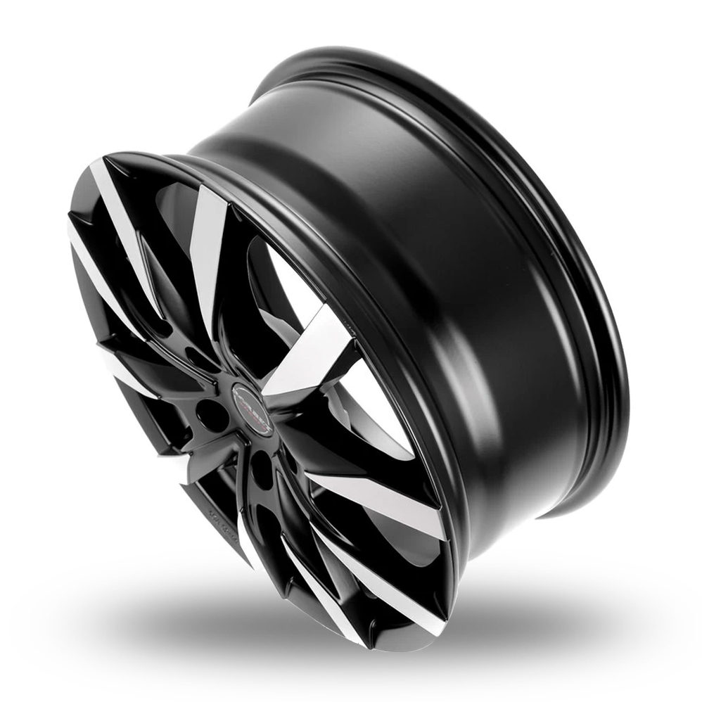 16" Borbet CW5 Matt Black Polished Alloy Wheels