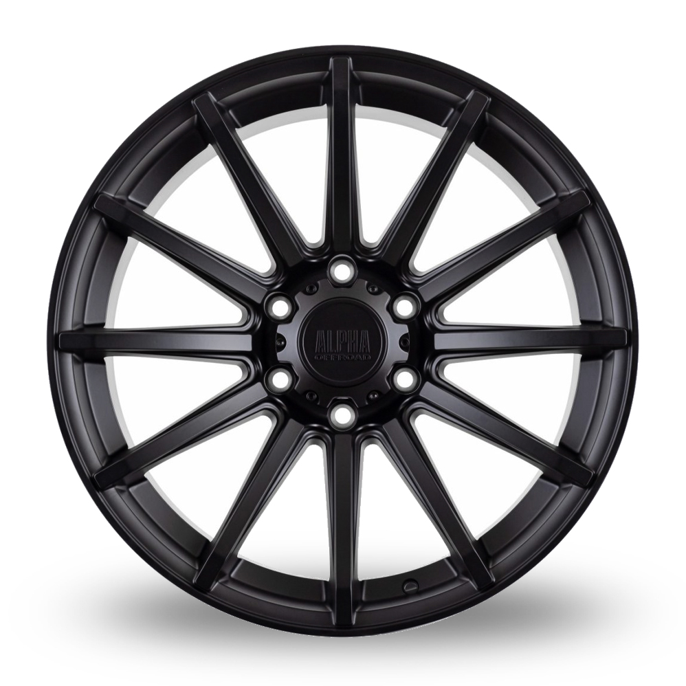 20" Alpha Off-Road Machete Satin Black Alloy Wheels