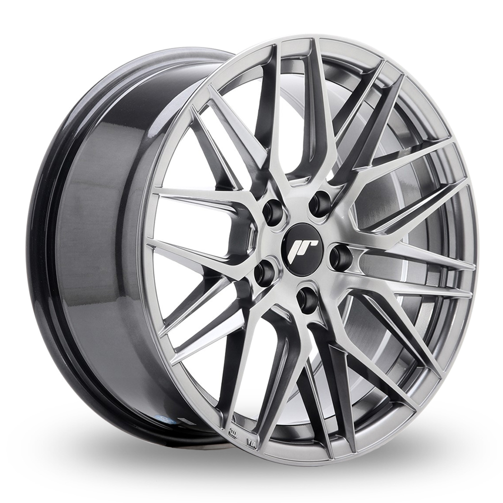 Japan Racing JR28 (8x17) Hyper Black Alloy Wheels