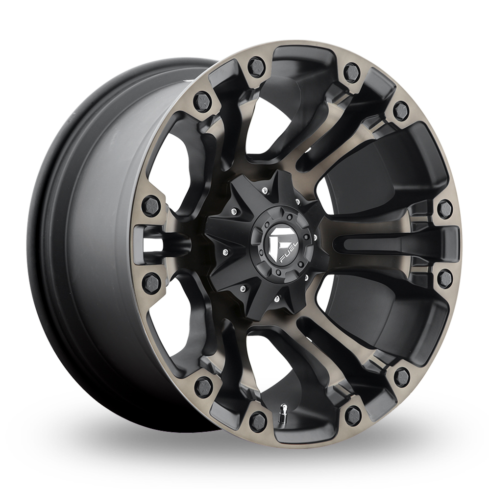Fuel Off-Road D569 Vapor (USA Warehouse) Matt Black Double Dark Tint Alloy Wheels
