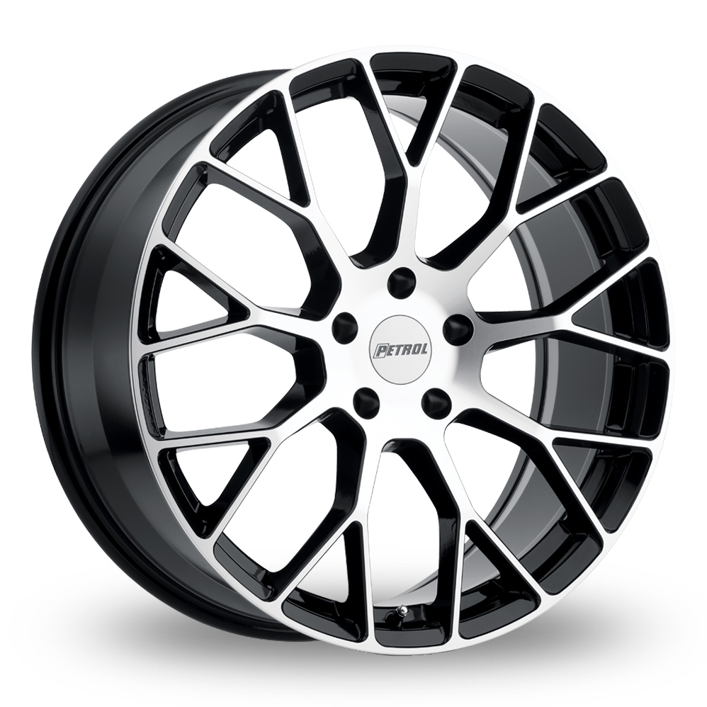 Petrol P2B (USA Warehouse) Gloss Black With Machined Face Alloy Wheels