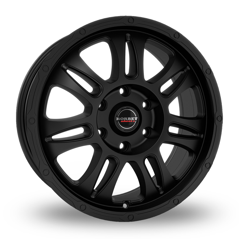 Borbet CW8 Matt Black Alloy Wheels