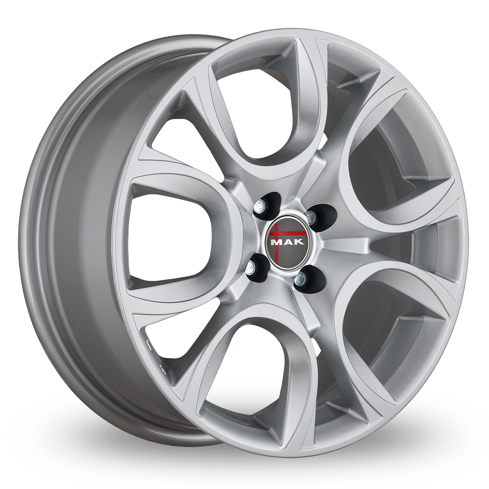 15" MAK Torino W Silver Alloy Wheels