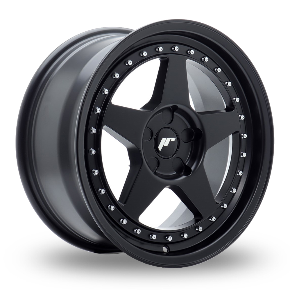 Japan Racing JR6 (8x17) (Custom Fitment) Matt Black Alloy Wheels