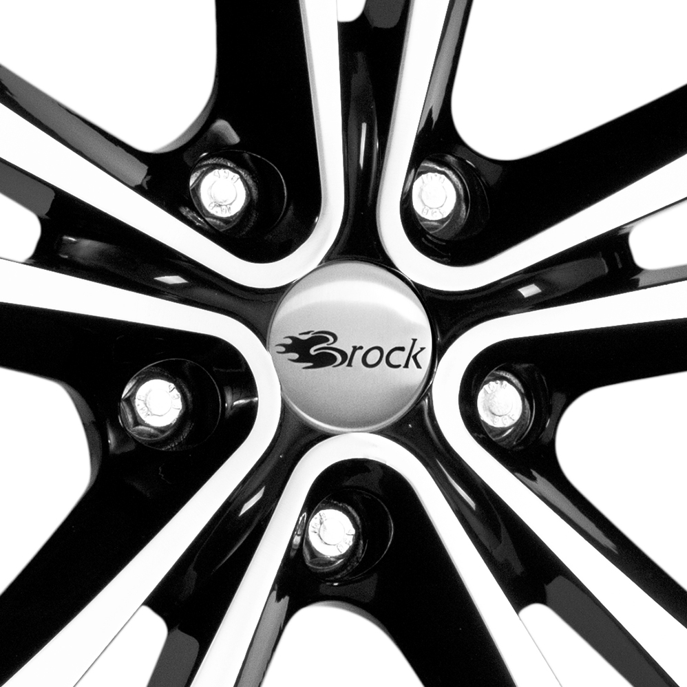16" RC Design RC17 Gloss Black Polished Alloy Wheels