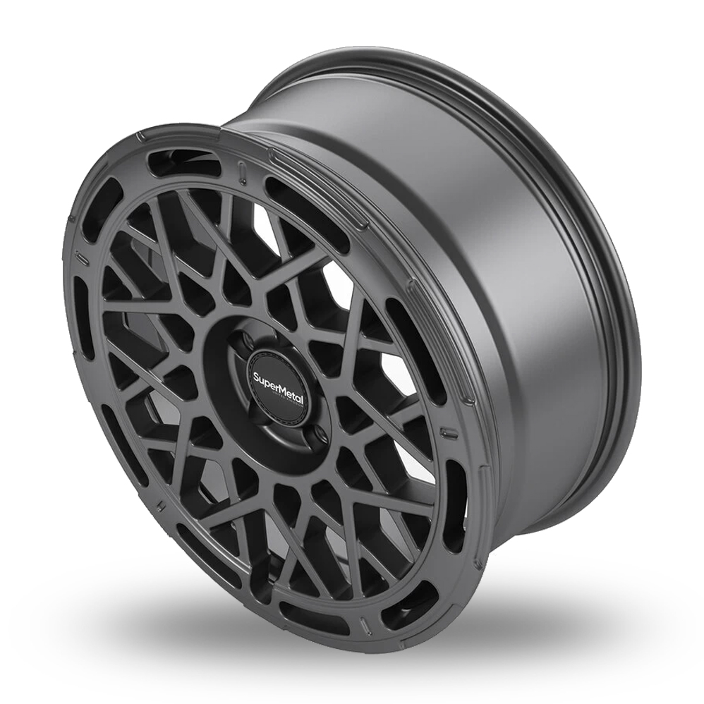 18" SuperMetal Cage Ultra Matt Grey Alloy Wheels