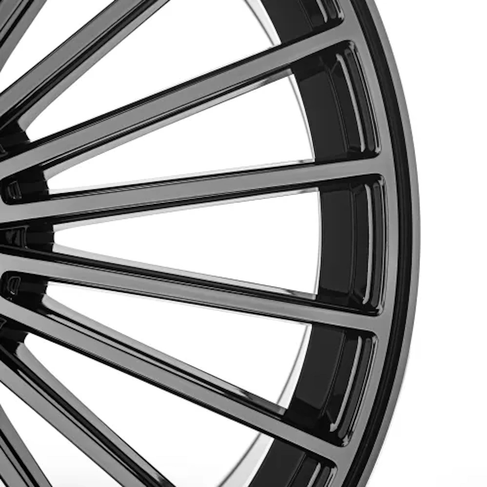 22" Axe EX50 Gloss Black Polished Alloy Wheels
