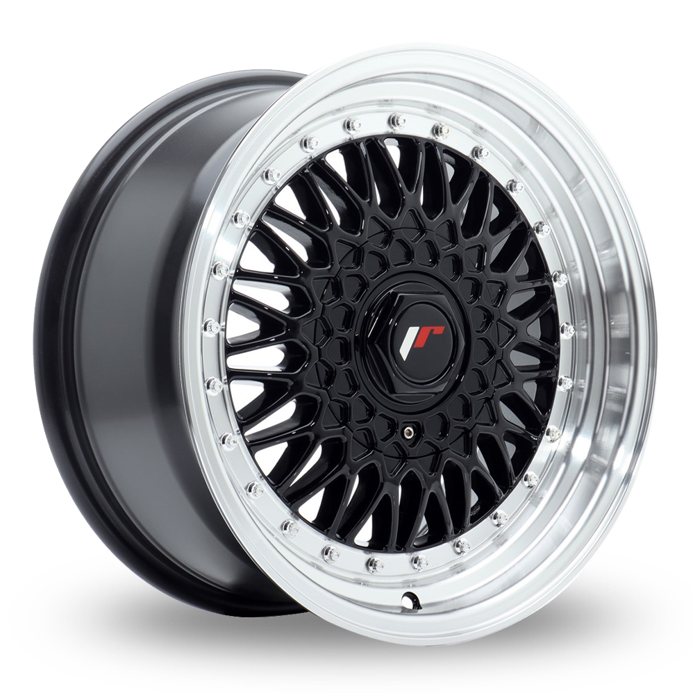 Japan Racing JR9 (7.5x16) (Custom Fitment) Gloss Black Machined Lip Alloy Wheels
