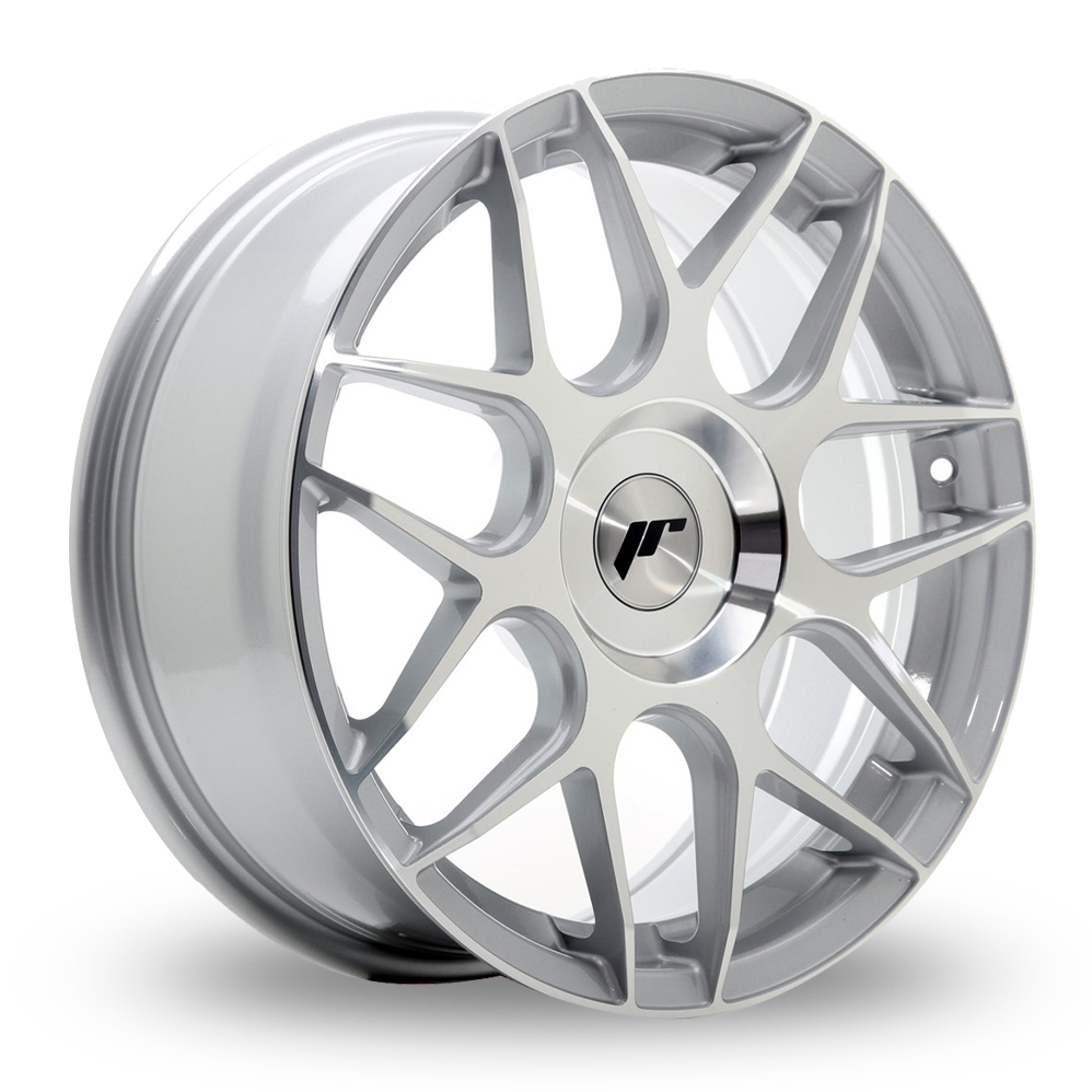 Japan Racing JR18 (7x17) (Custom Fitment) Silver Machined Face Alloy Wheels