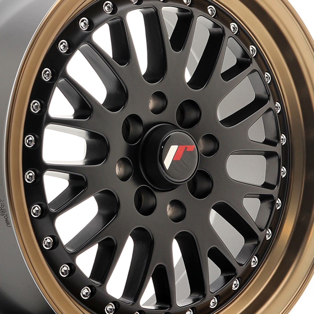 15" Japan Racing JR10 (7x15) Matt Black Bronze Lip Alloy Wheels