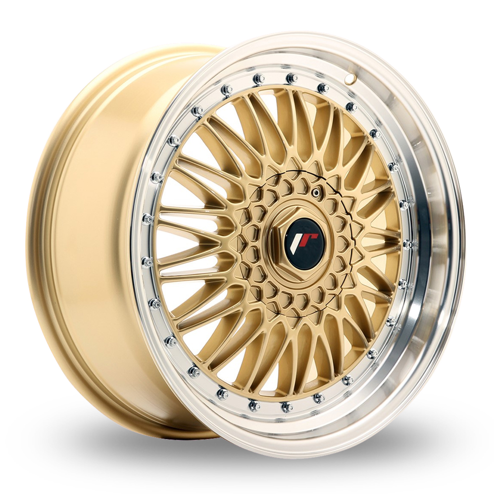 Japan Racing JR9 (8x18) (Custom Fitment) Gold Machined Lip Alloy Wheels