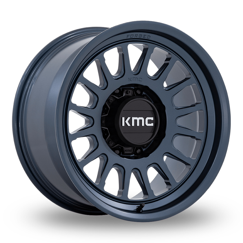 KMC KM447 Impact Forged Monoblock (USA Warehouse) Metallic Blue Alloy Wheels