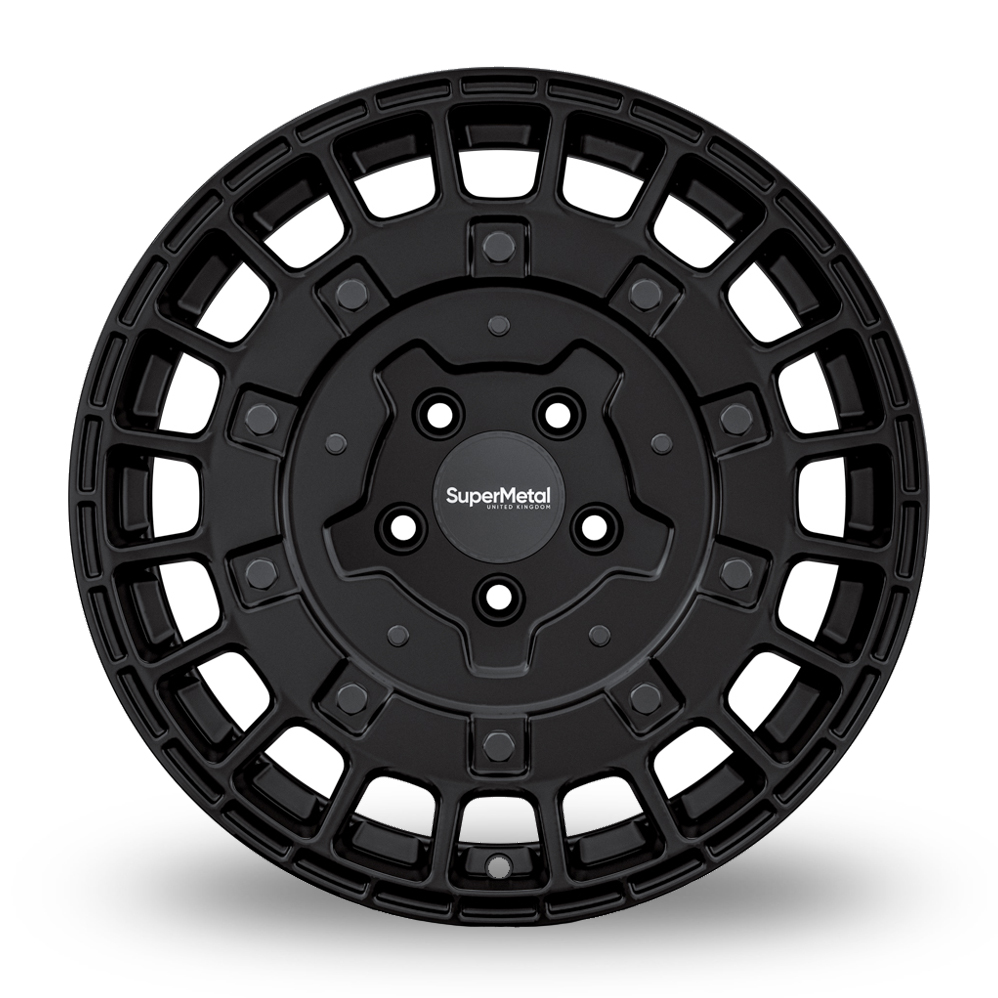 17" SuperMetal RIG Matt Black Alloy Wheels