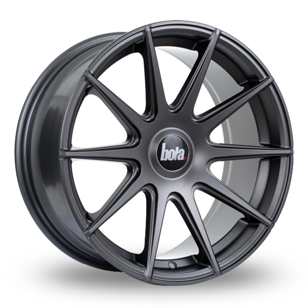 19" Bola CSR Matt Gun Metal Alloy Wheels