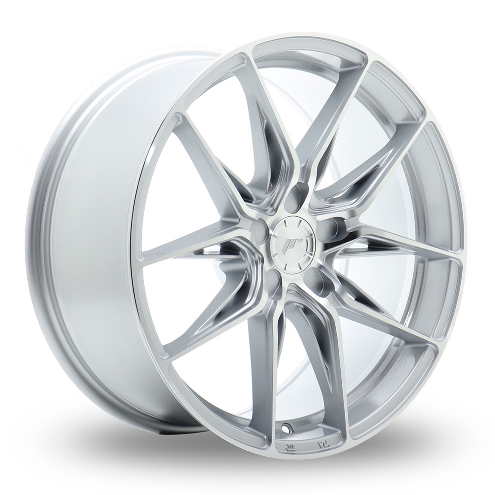 Japan Racing JR44 (8.5x18) (Custom Fitment) Silver Machined Face Alloy Wheels