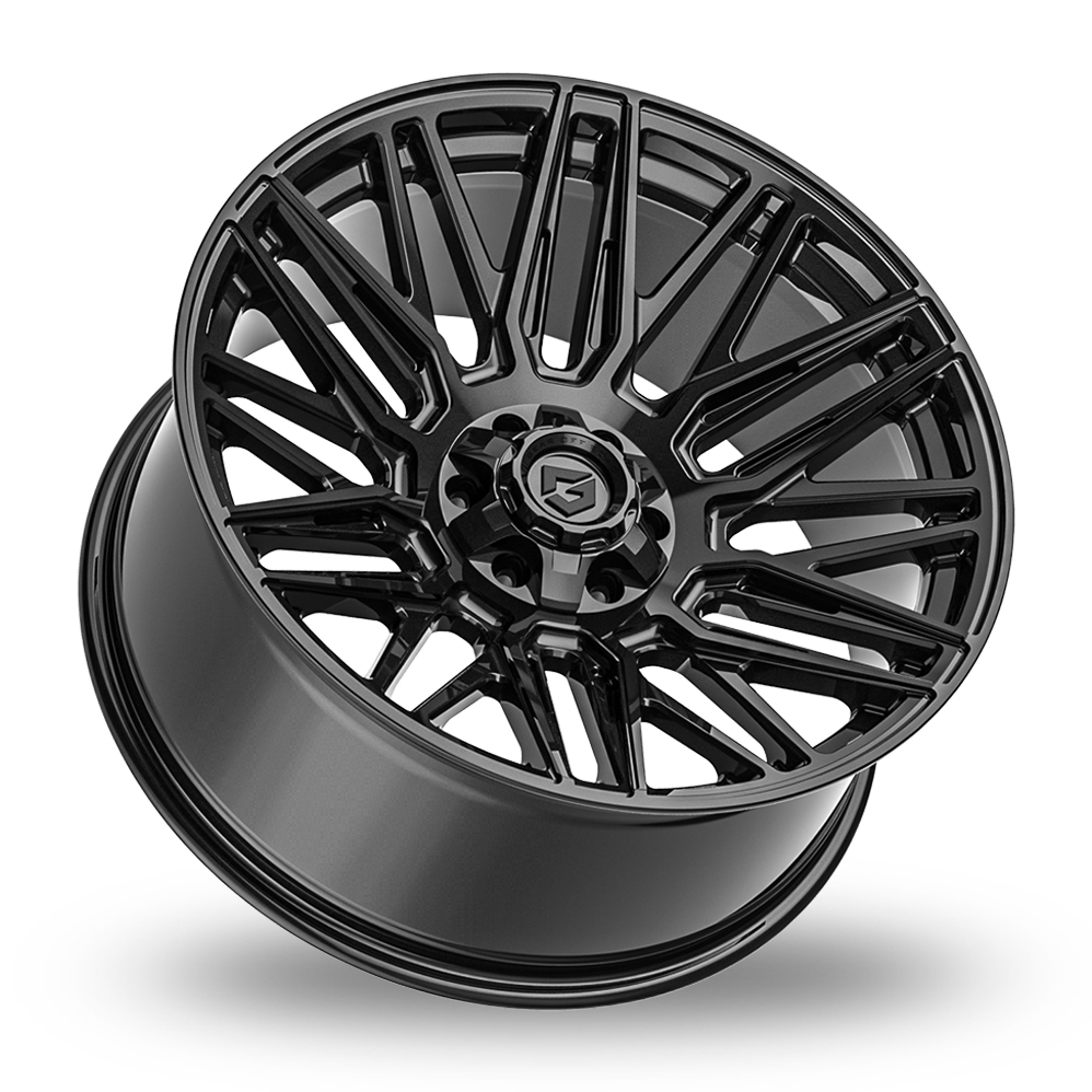 17" Fondmetal 770 Edge Gloss Black Alloy Wheels