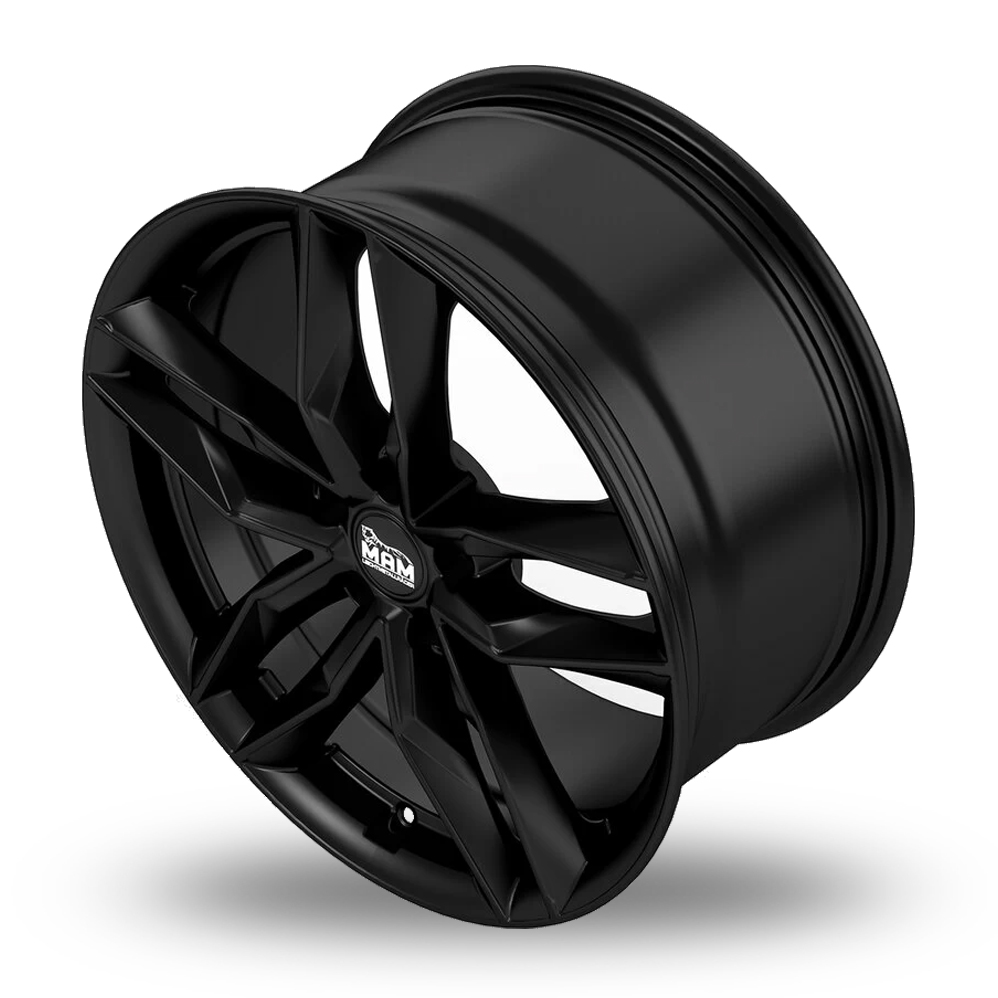 18" MAM RS3 Matt Black Alloy Wheels