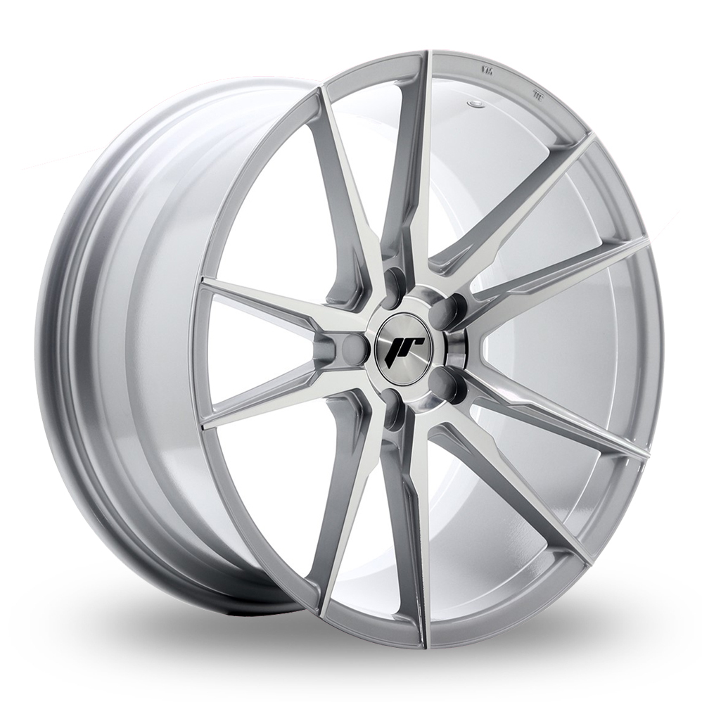 Japan Racing JR21 (10x20) (Custom Fitment) Silver Machined Face Alloy Wheels