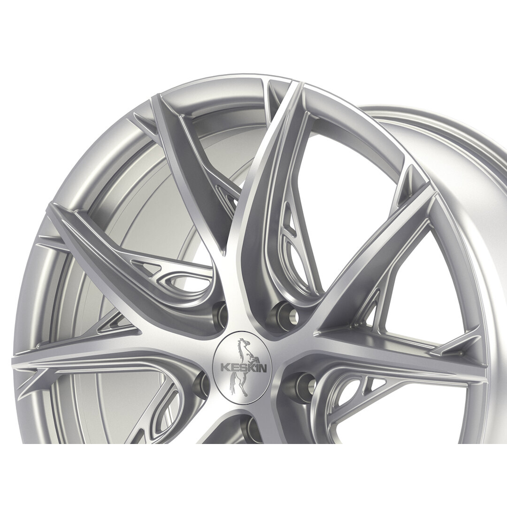 19" Keskin Tuning KT24C Silver Alloy Wheels