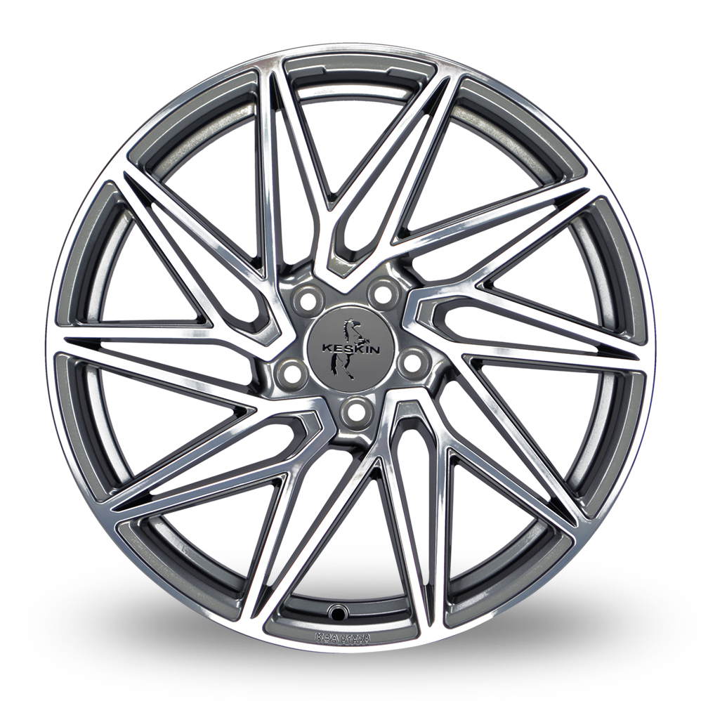 19" Keskin Tuning KT20 Palladium Polished Alloy Wheels