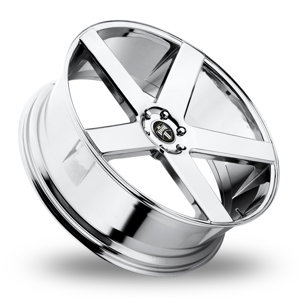 22" DUB S115 Baller Chrome Plated Alloy Wheels