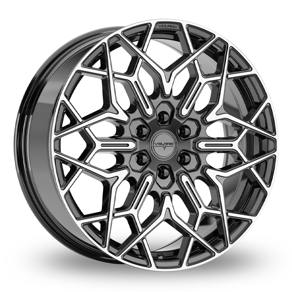 Velare VLR-6Y Gloss Black Machined Alloy Wheels
