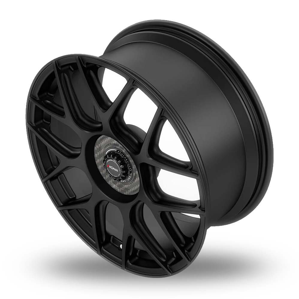 20" Ronal RF1 REV-CRB Matt Black Alloy Wheels