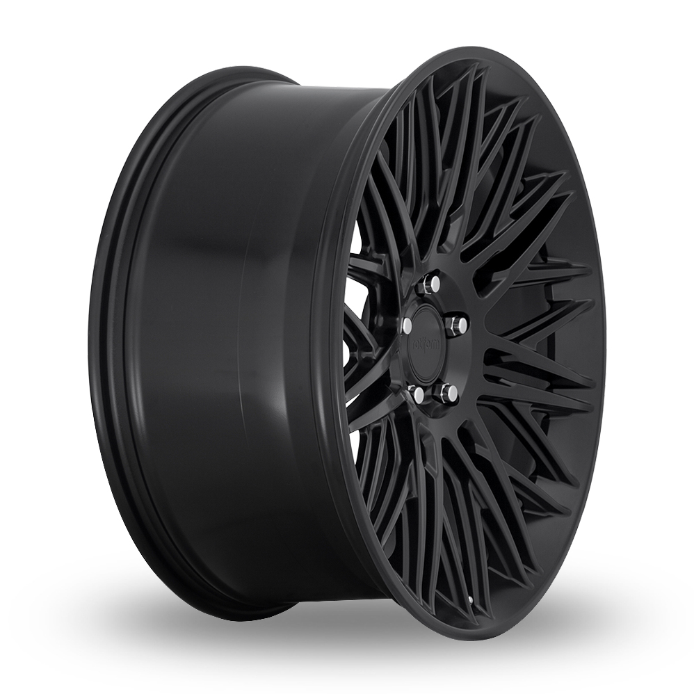 22" Rotiform R164 JDR (USA Warehouse) Matt Black Alloy Wheels