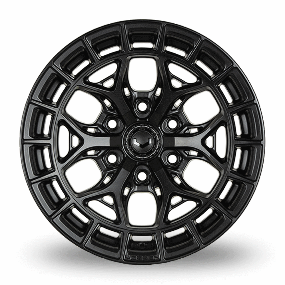 18" Vossen HFX-1 (8.5x18) (Mid Concave) Satin Black Alloy Wheels