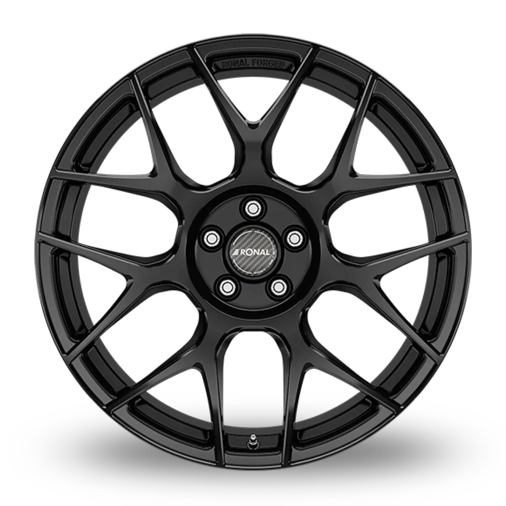 20" Ronal RF1 Forged Matt Black Alloy Wheels