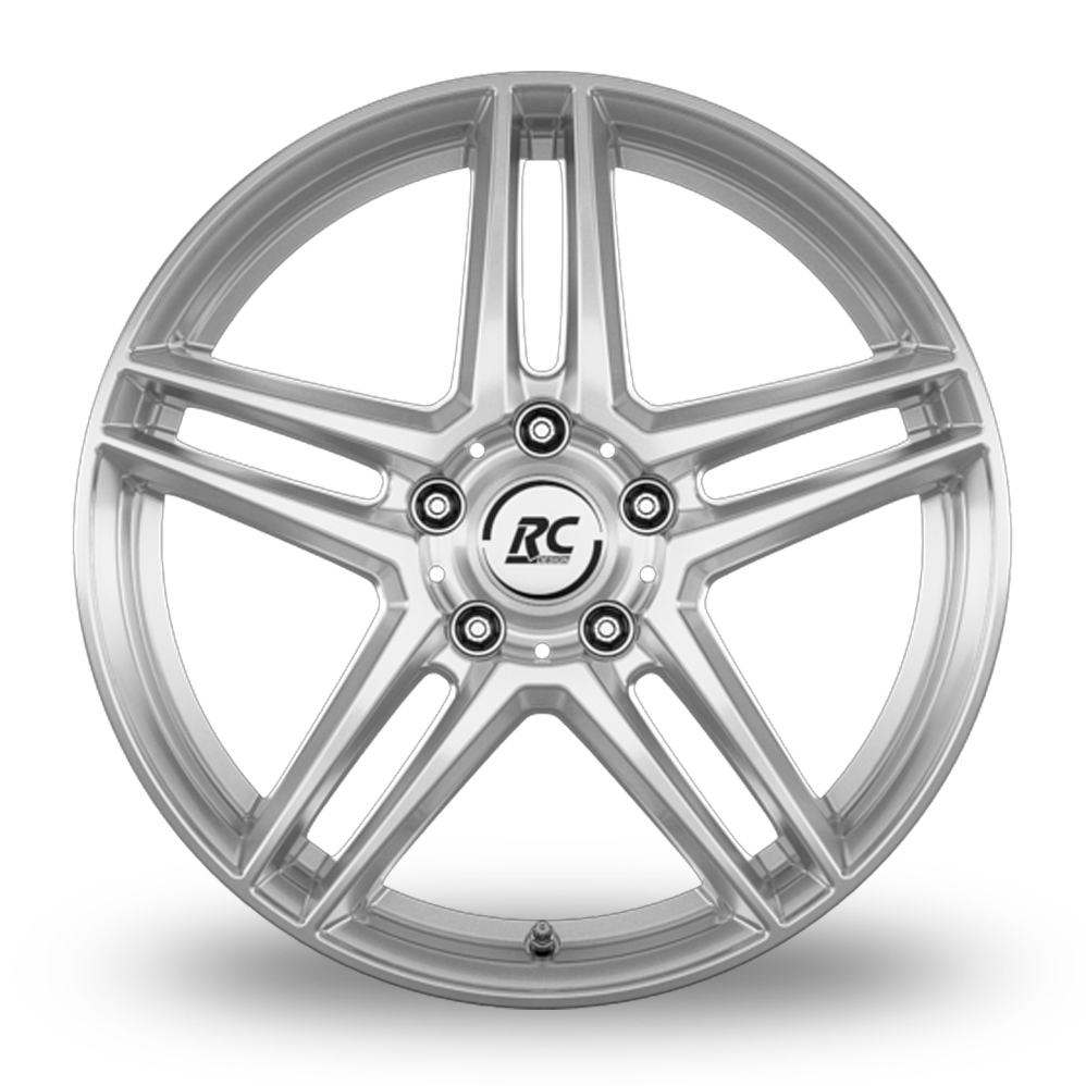 17" RC Design RCD17 Crystal Silver Alloy Wheels