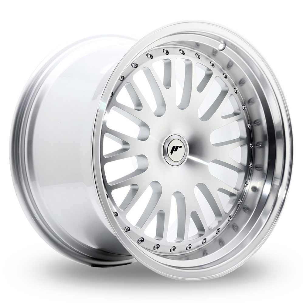 Japan Racing JR10 (11x19) (Custom Fitment) Silver Machined Face Alloy Wheels
