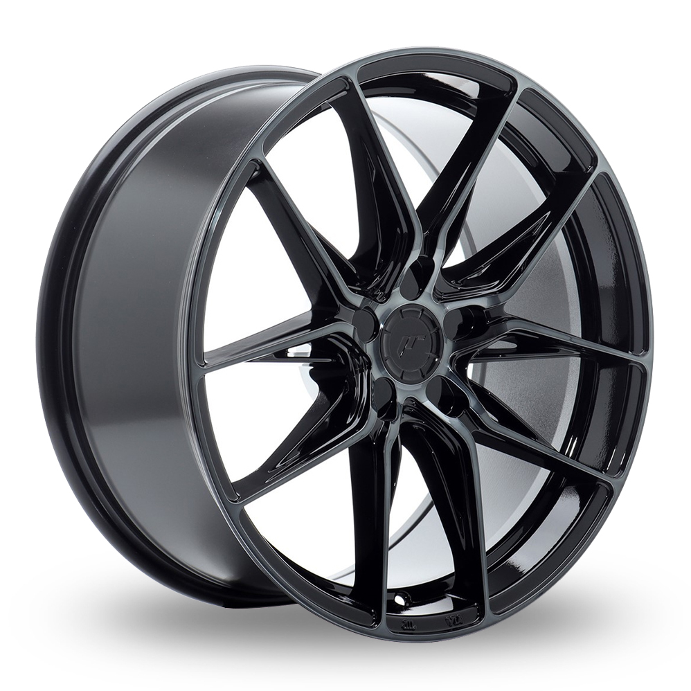 Japan Racing JR44 (8.5x18) (Custom Fitment) Black Machined Tinted Face Alloy Wheels