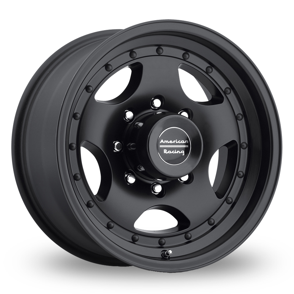 American Racing AR23 (USA Warehouse) Satin Black With Clear Coat Alloy Wheels