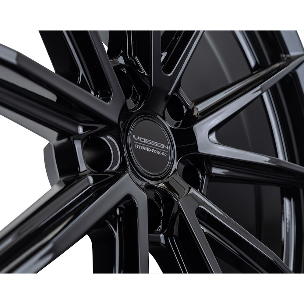 22" Vossen HFX-2 (9.5x22) (Deep Concave) Gloss Black Alloy Wheels