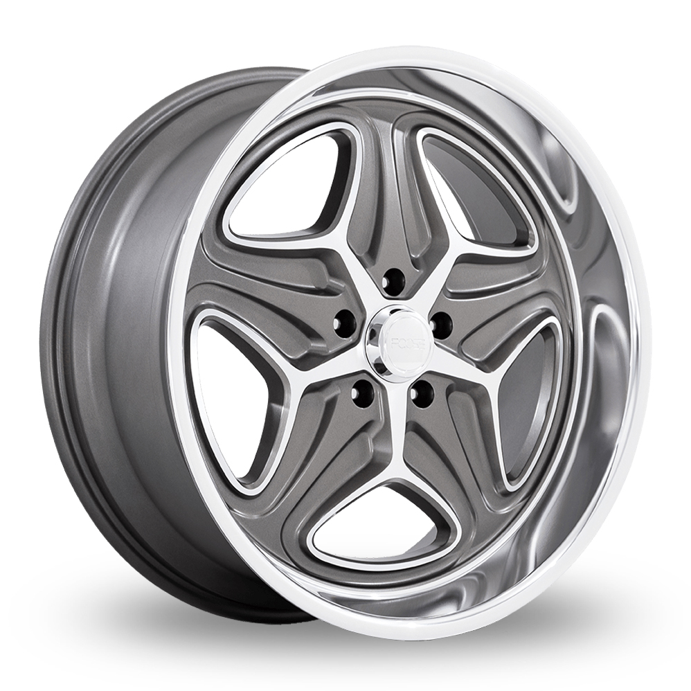 Foose F172 Merlot (USA Warehouse) Anthracite Machined Alloy Wheels