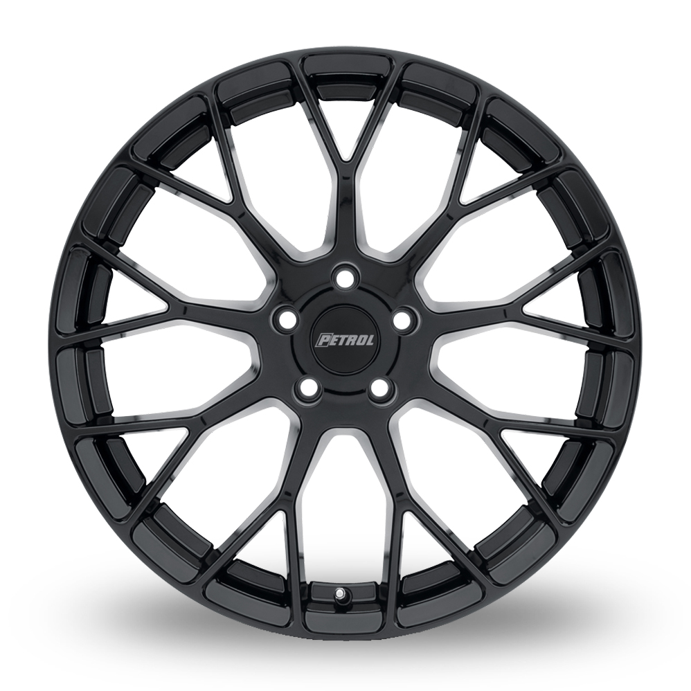 15" Petrol P2B (USA Warehouse) Gloss Black Alloy Wheels