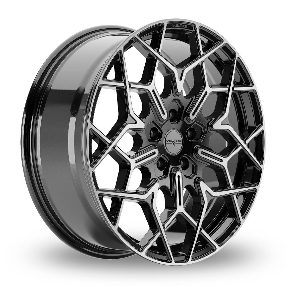 20" Velare VLR-Y Gloss Black Machined Alloy Wheels