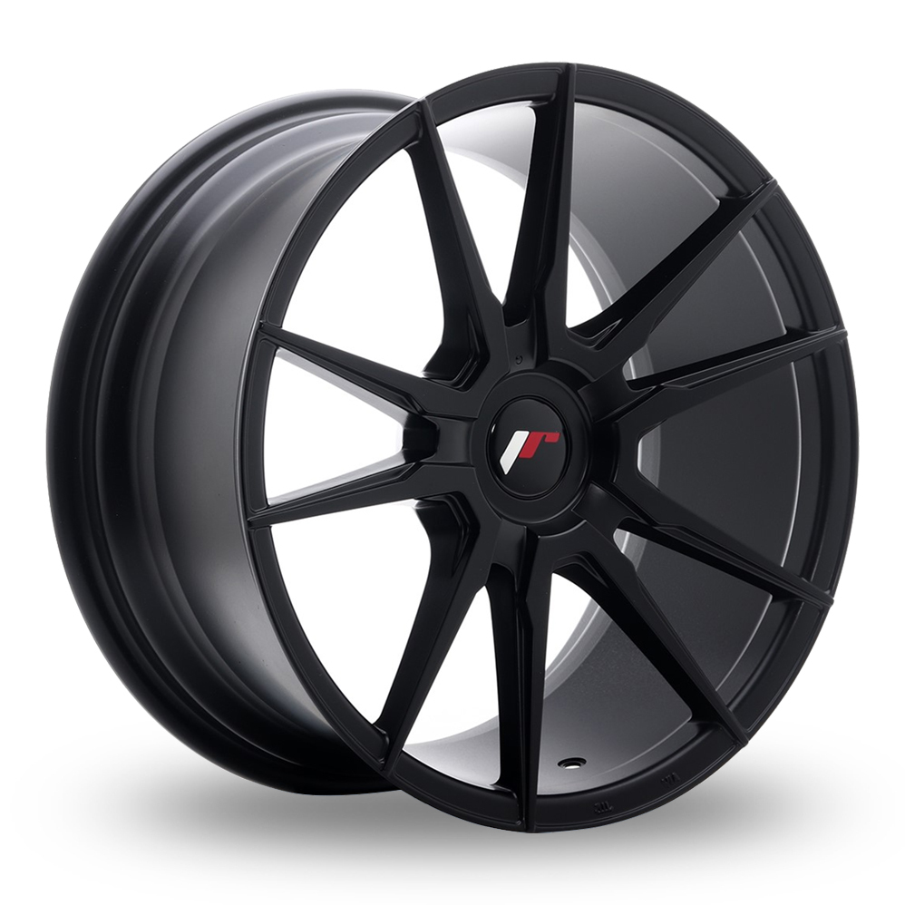 Japan Racing JR21 (8.5x18) (Custom Fitment) Matt Black Alloy Wheels