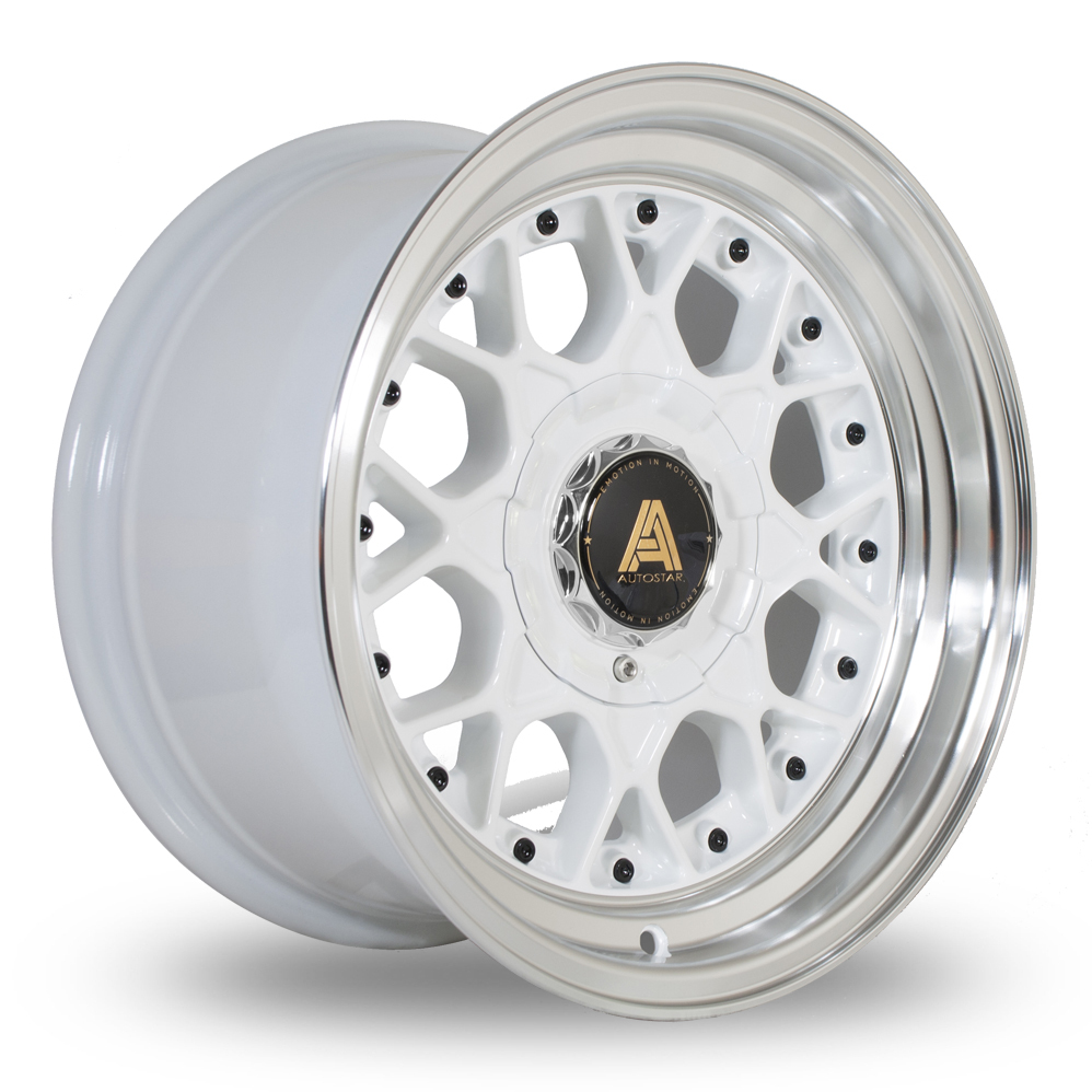 15 Inch Autostar Sprint White Alloy Wheels